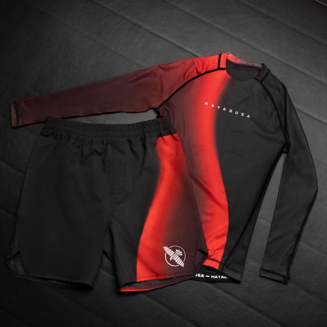 Hayabusa Rashguard Apex Nova Lange Mouwen Kinderen - Rood