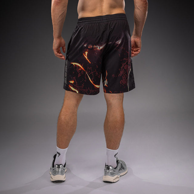 Venum Trainingsshorts Sukuna - Zwart/Lichtbeige