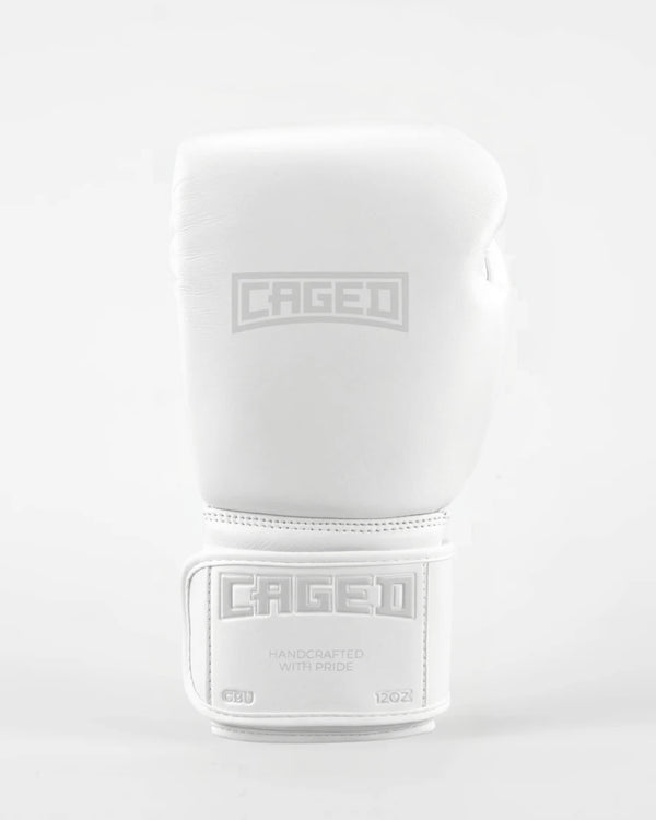 Caged Boxing Gloves 'X' Series - White/White