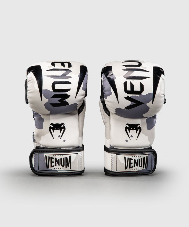 MMA sparingové rukavice Venum Elite – Bílé/Šedé