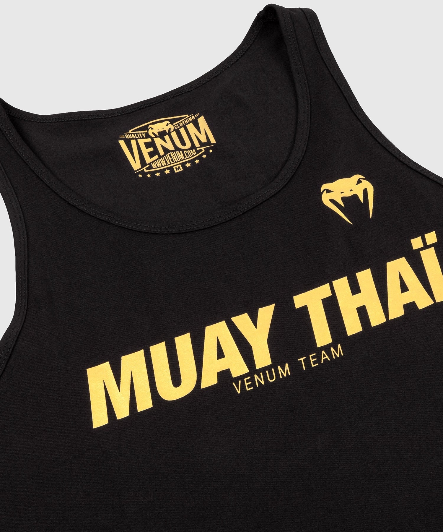 Koszulka na ramiączkach Venum Muay Thai VT – Czarna/Złota