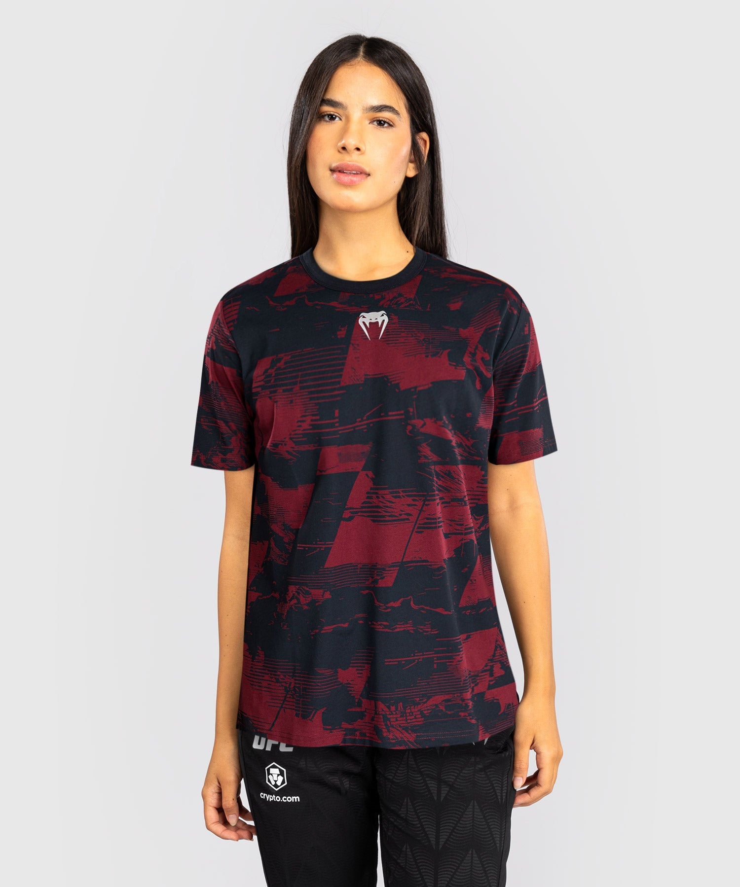 Venum UFC T-Shirt Zenith Women's – Navy Blue/Burgundy/Silver