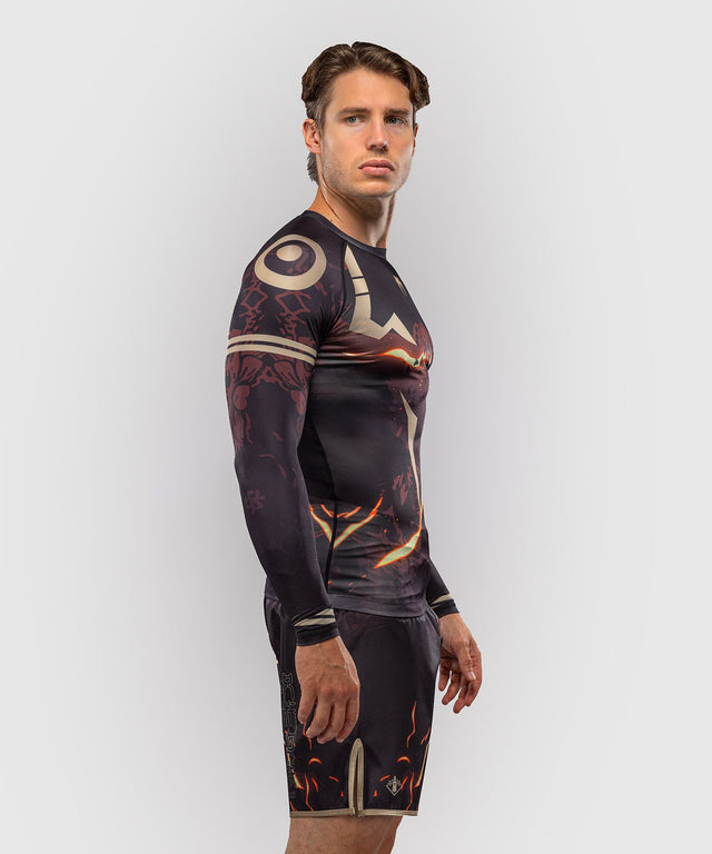Venum Rashguard x Jujutsu Kaisen Sukuna Lange Mouwen - Zwart/Beige