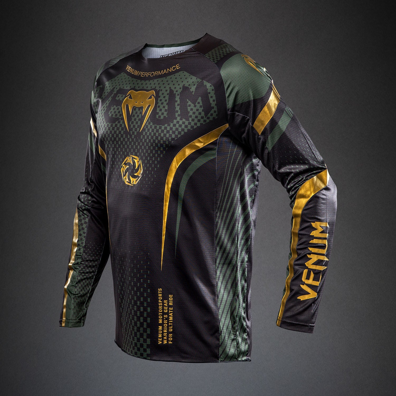 Venum MX Challenger Shirt - Zwart/Groen/Goud