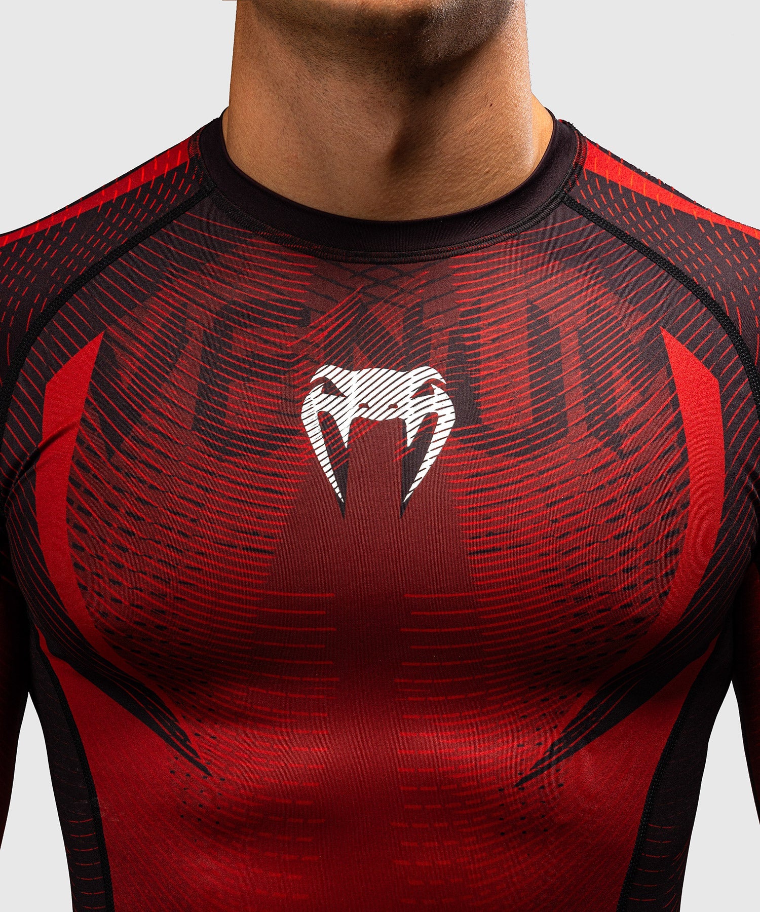 Venum Rashguard Galactic 3.0 Lange Mouwen - Rood/Zilver