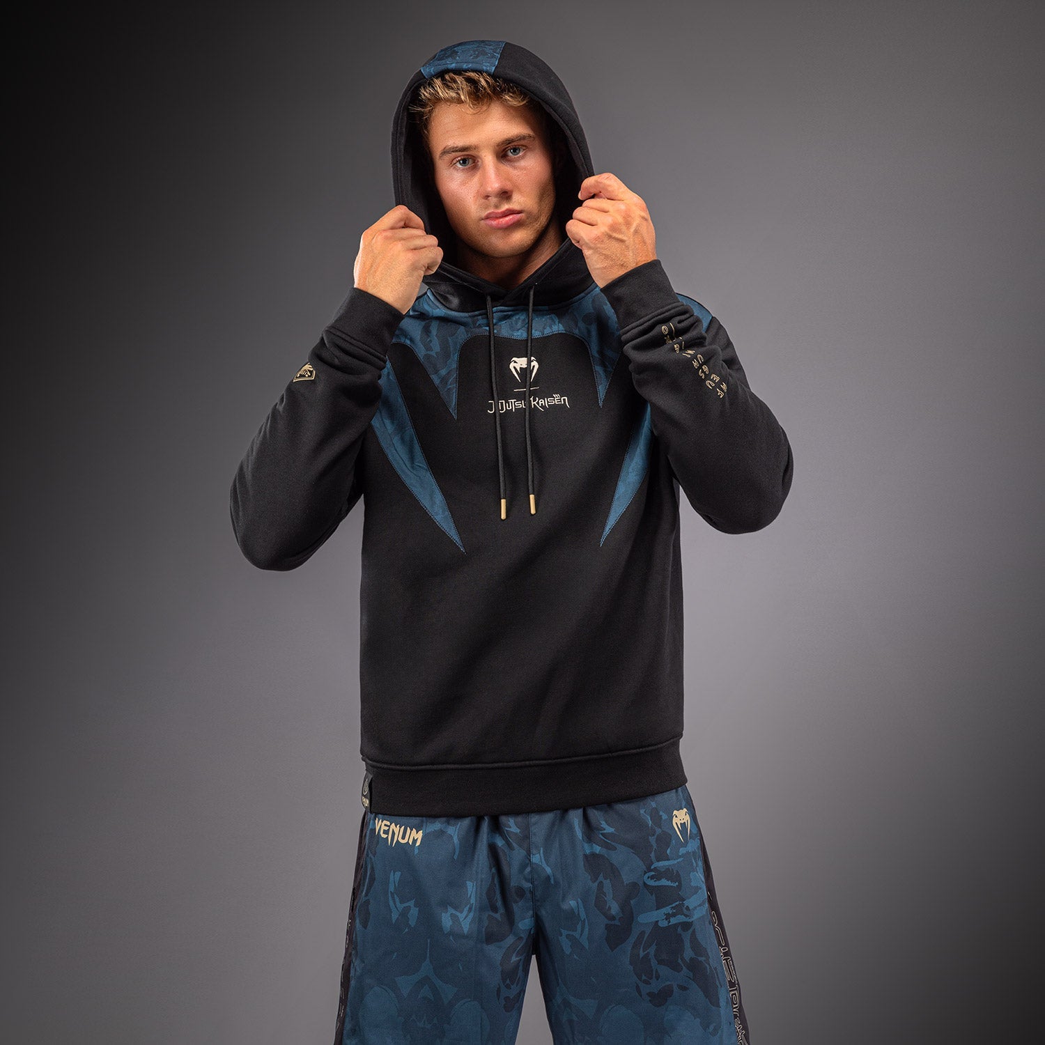 Venum Hoodie x Jujutsu Kaisen Fushiguro - Zwart/Blauw