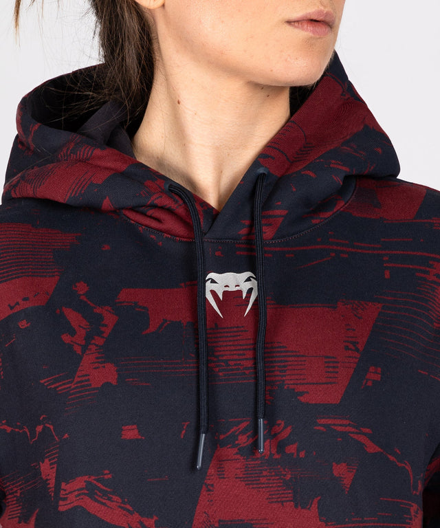 Bluza z kapturem Venum UFC Zenith Damska – Granatowy/Bordowy/Srebrny
