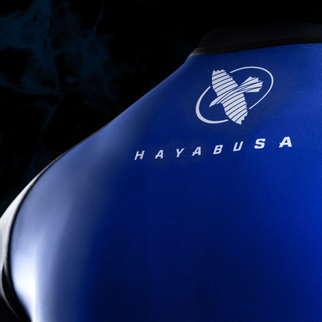 Rashguard Hayabusa x UFC BJJ – Krótki rękaw – Czarny/Niebieski