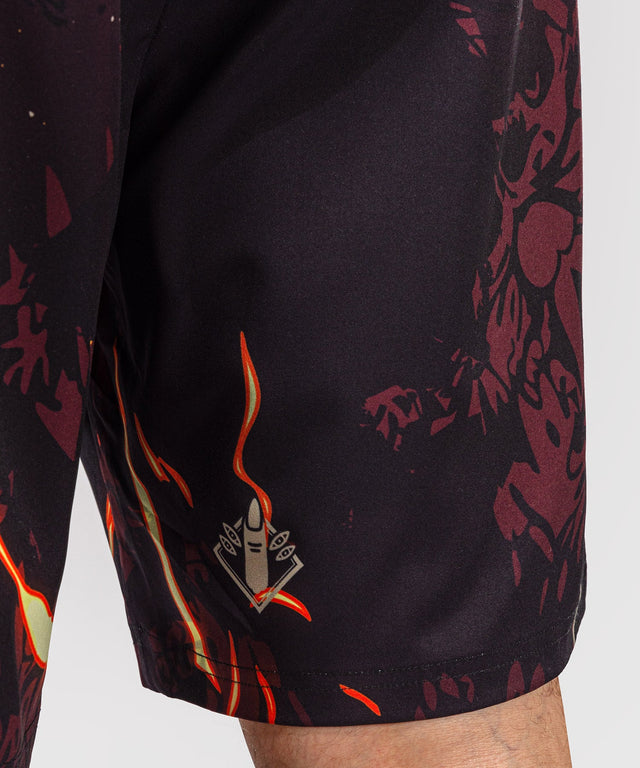 Venum Trainingsshorts Sukuna - Zwart/Lichtbeige