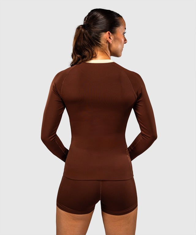 Venum Rashguard Viper Lange ærmer til Kvinder - Brun
