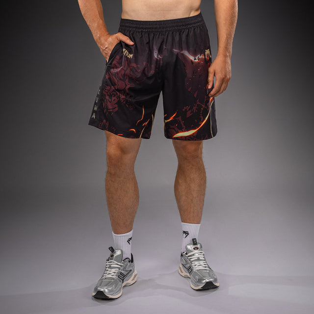 Venum Trainingsshorts Sukuna - Zwart/Lichtbeige
