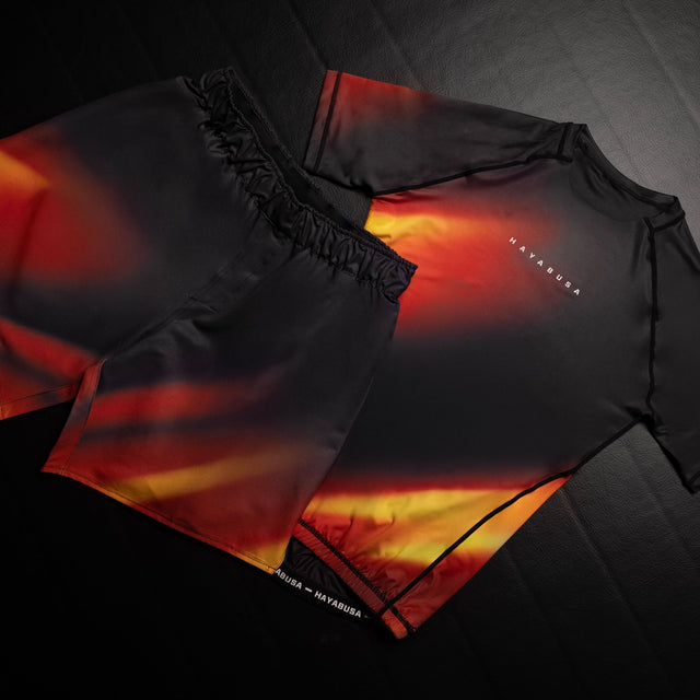 Hayabusa Rashguard Apex Nova Korte Mouwen - Oranje