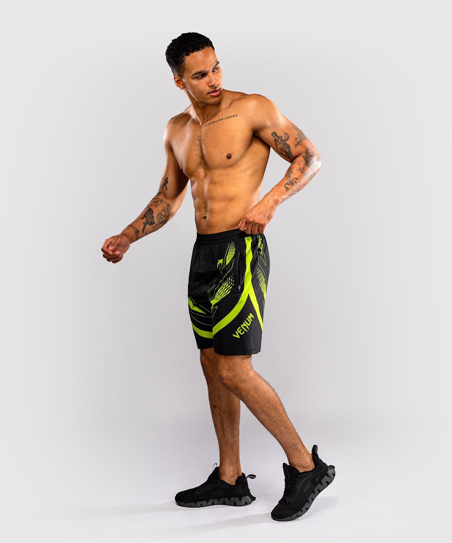 Venum Trainingsshorts Amazonia Reborn - Zwart/Groen