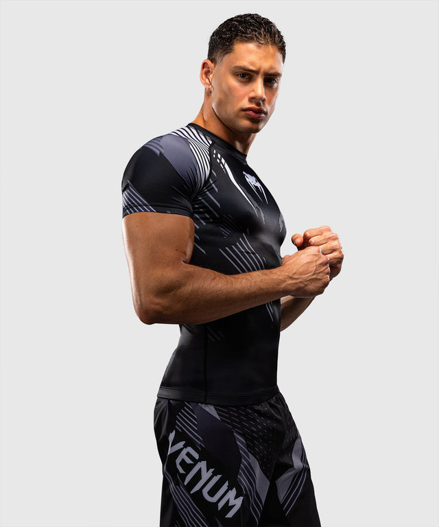 Venum Rashguard No-Gi 6.0 Korte Mouwen - Zwart/Wit