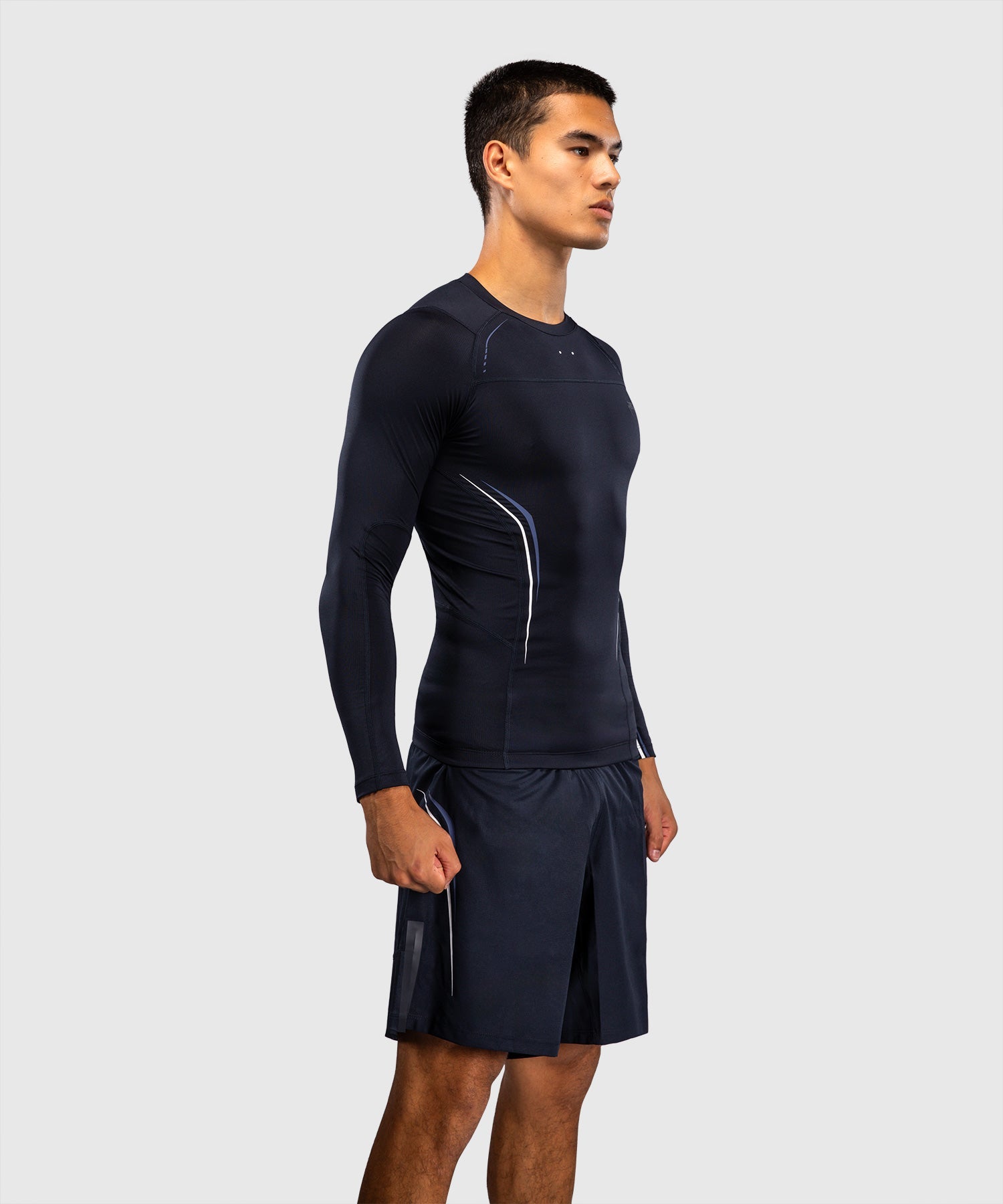 Venum Rashguard G-Core Lange Mouwen - Marineblauw/Wit
