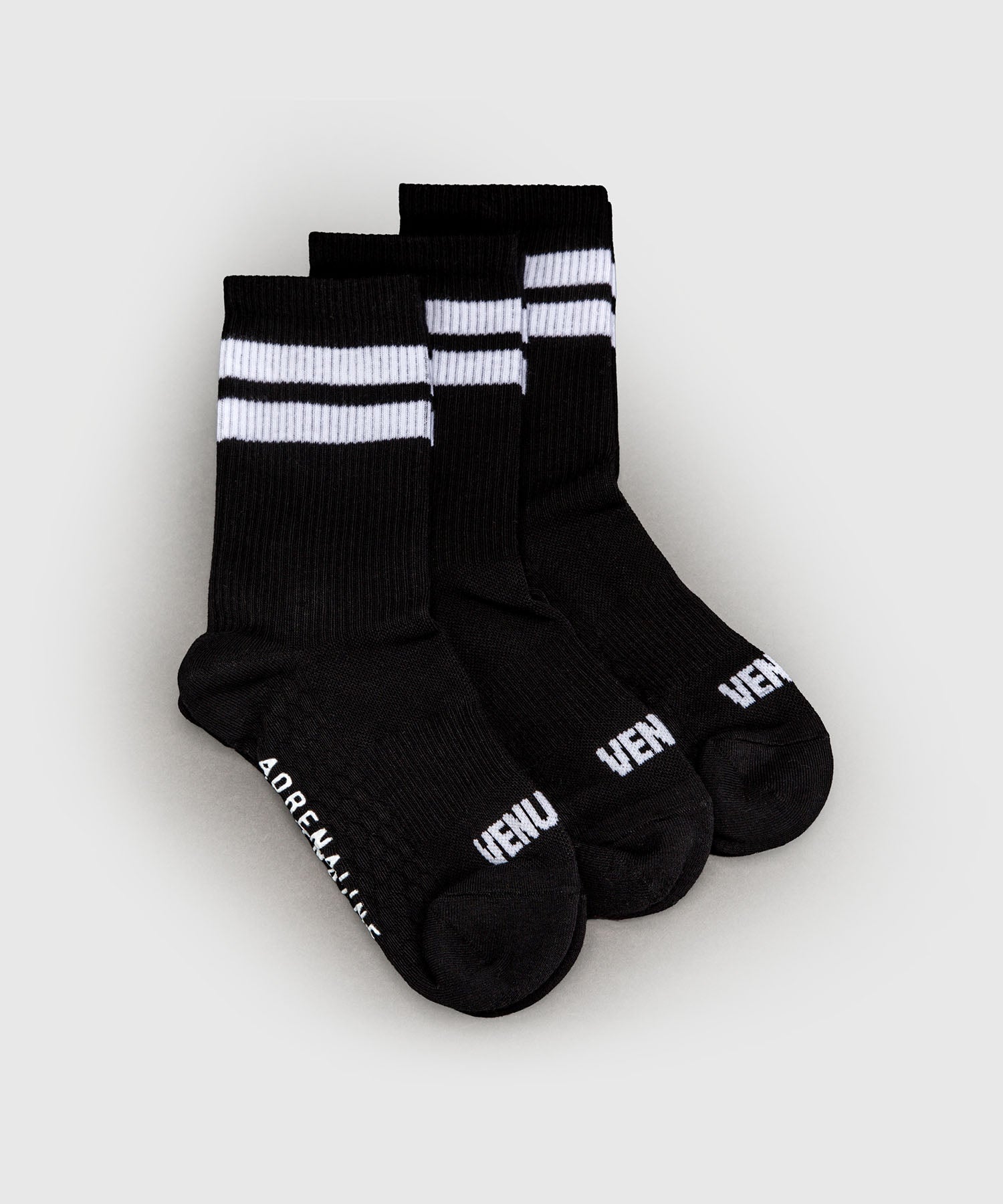 Venum Adrenaline Sportsokken 3-Pack - Zwart/Wit