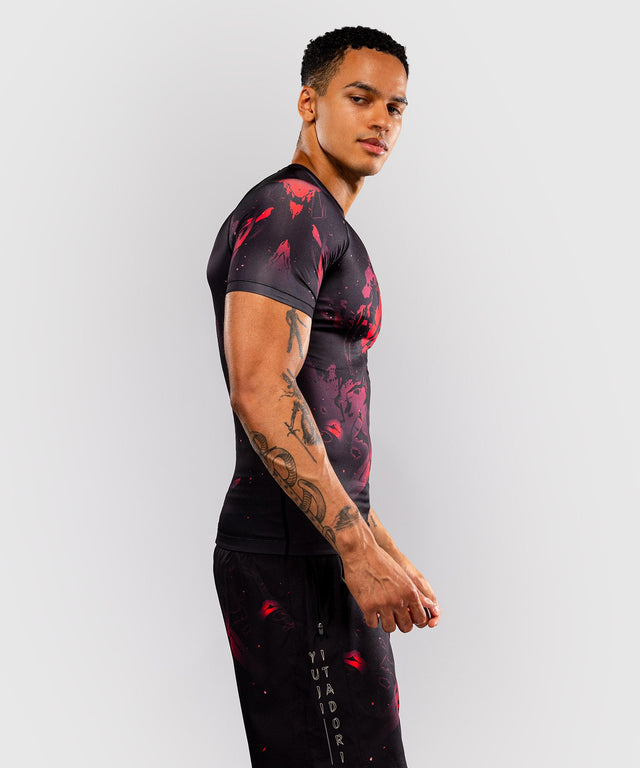 Venum Rashguard x Jujutsu Kaisen Itadori Korte Mouwen - Zwart/Rood
