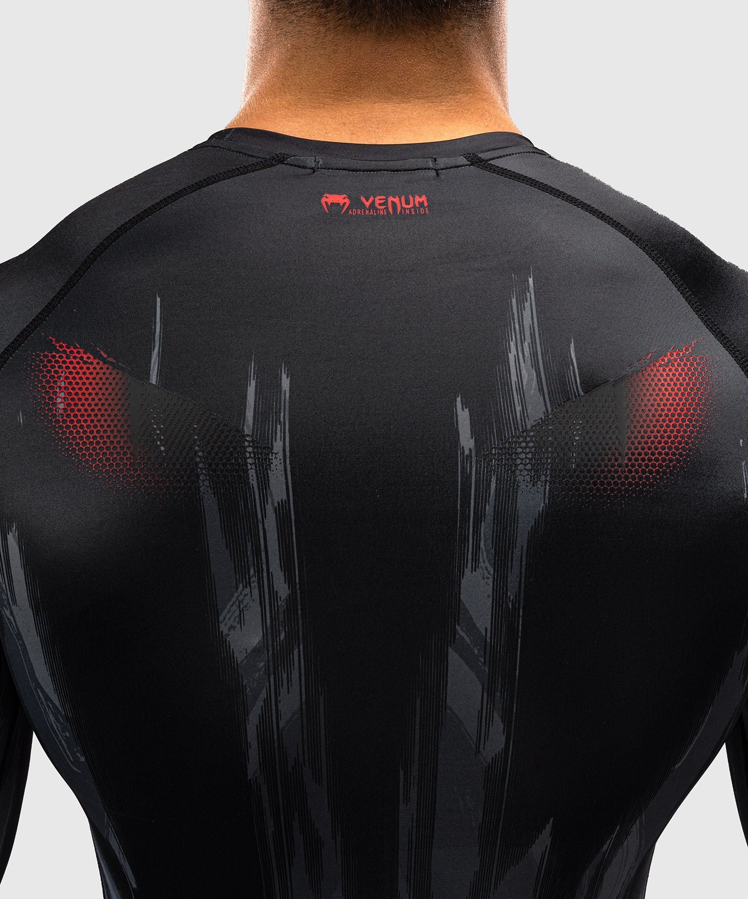 Venum Rashguard Demon Lange Mouwen - Zwart/Grijs