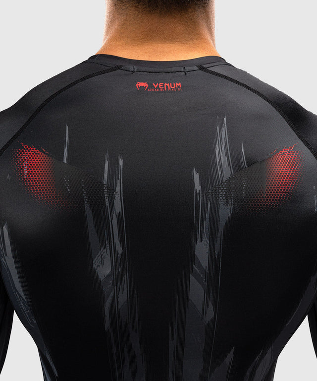 Venum Rashguard Demon Lange Mouwen - Zwart/Grijs