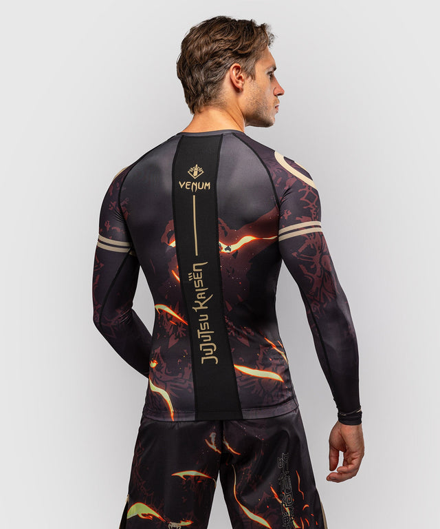 Venum Rashguard x Jujutsu Kaisen Sukuna Lange Mouwen - Zwart/Beige