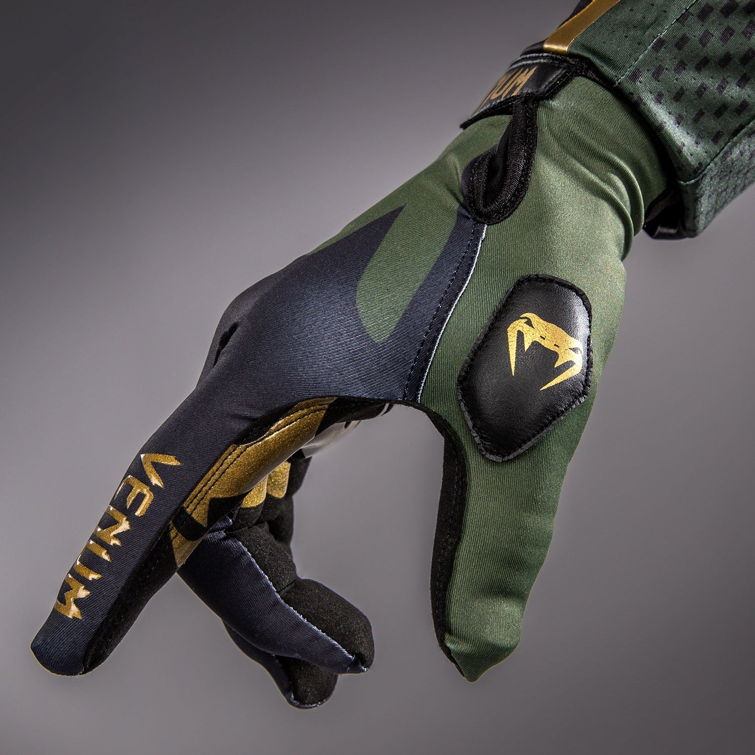 Venum MX Summer Motorhandschoenen - Zwart/Groen/Goud