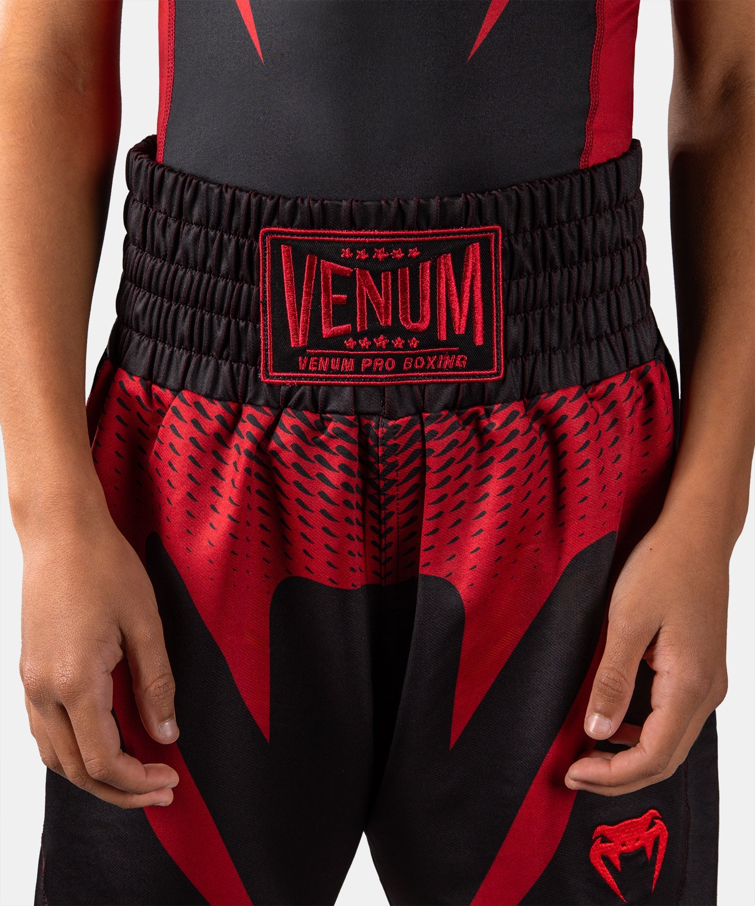 Venum Attack Boksshort Kinderen - Zwart/Rood