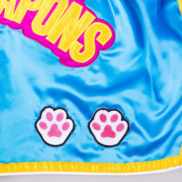 8 WEAPONS Muay Thai Shorts Meow Thai – Blue/Purple