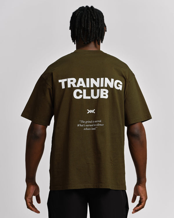 Caged T-Shirt Training Club - Kaki Groen
