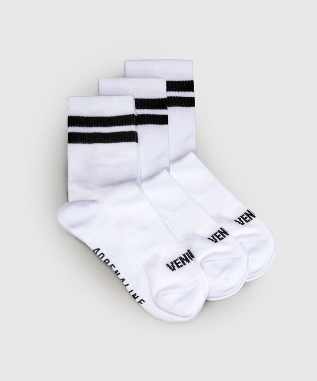 Venum Adrenaline Sportsokken 3-Pack - Wit/Zwart