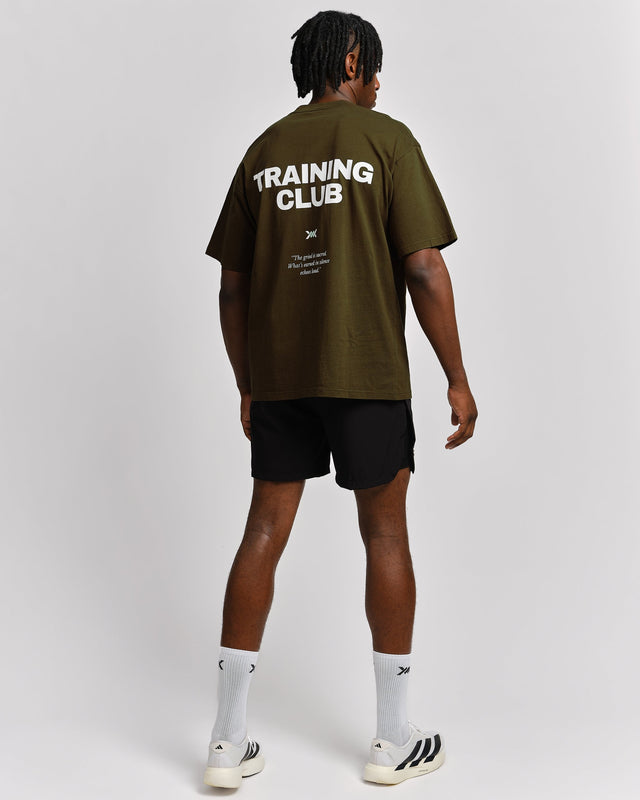 Caged T-Shirt Training Club - Kaki Groen