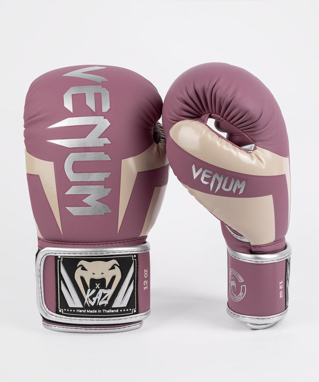 Venum Bokshandschoenen x Kaz - Donkerorchidee/Zilver