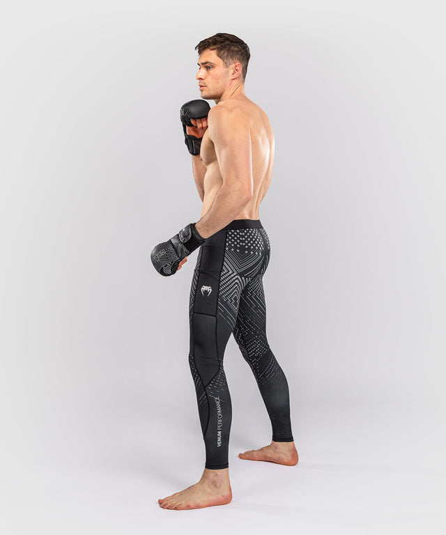 Venum Compression shorts & spats Midnight Fury – Black/Grey/Silver