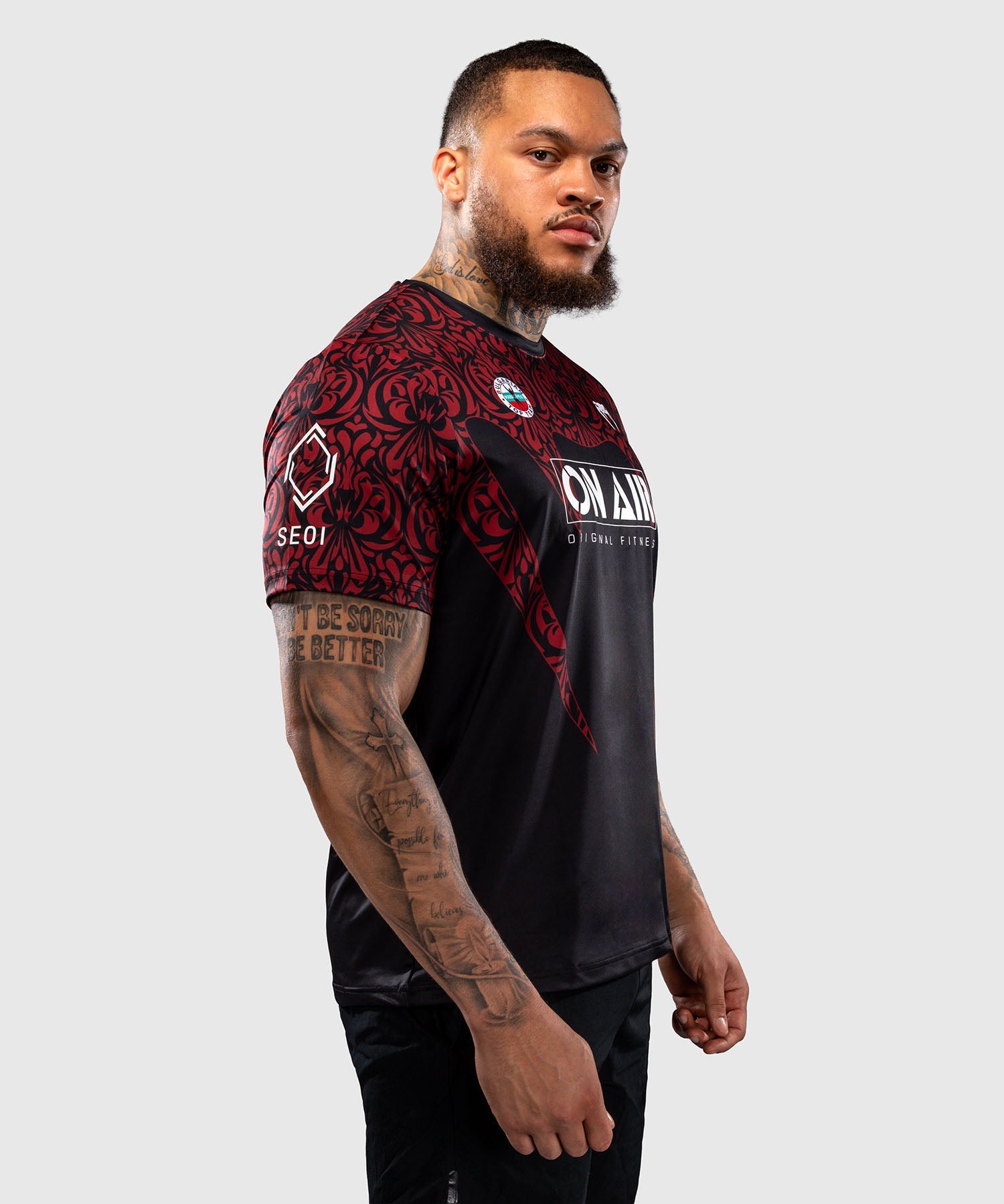 Venum T-Shirt Bulgarian Top Team - Zwart/Rood