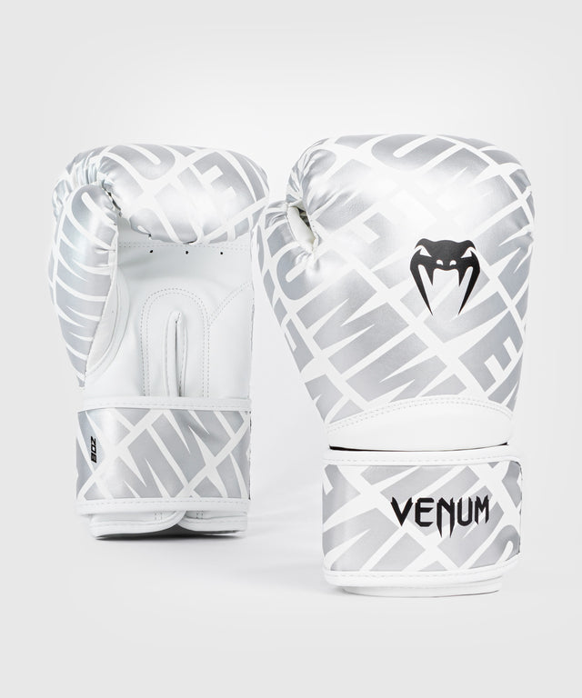 Venum Contender 1.5 XT Kids Boxing Gloves – White/Silver