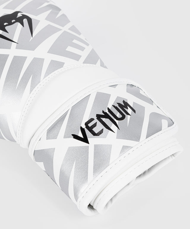 Venum Contender 1.5 XT Kids Boxing Gloves – White/Silver