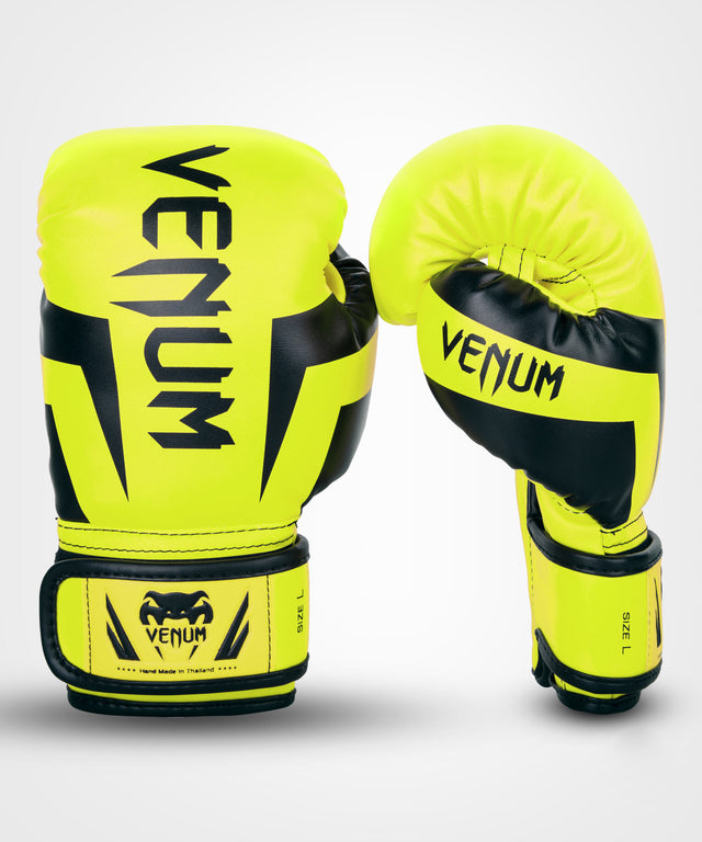 Guantes de boxeo Venum Elite Niños – Amarillo Neón