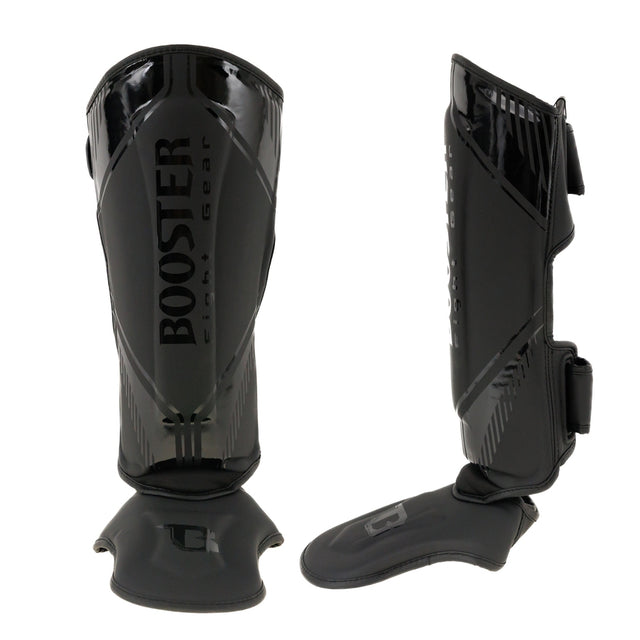 Booster Kickboks Scheenbeschermers Bangkok - Zwart/Zwart