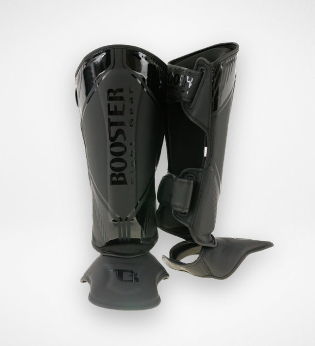 Booster Kickboks Scheenbeschermers Bangkok - Zwart/Zwart