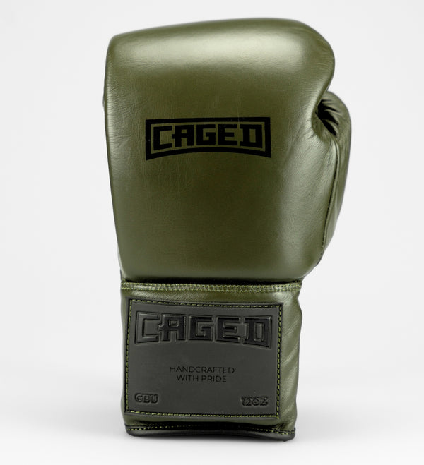Rękawice bokserskie Caged X Series – Kaki Zielone/Czarne