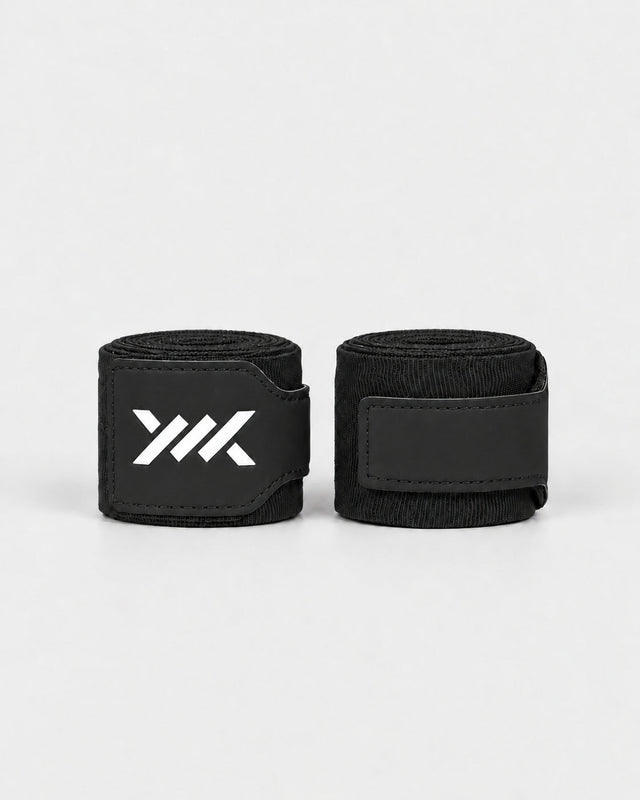 Vendas de boxeo Caged Essential - Negro (incluye bolsa de lavado)