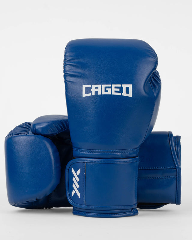Caged Bokshandschoenen Core - Blauw/Wit