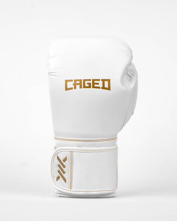 Caged Bokshandschoenen Core - Wit/Goud