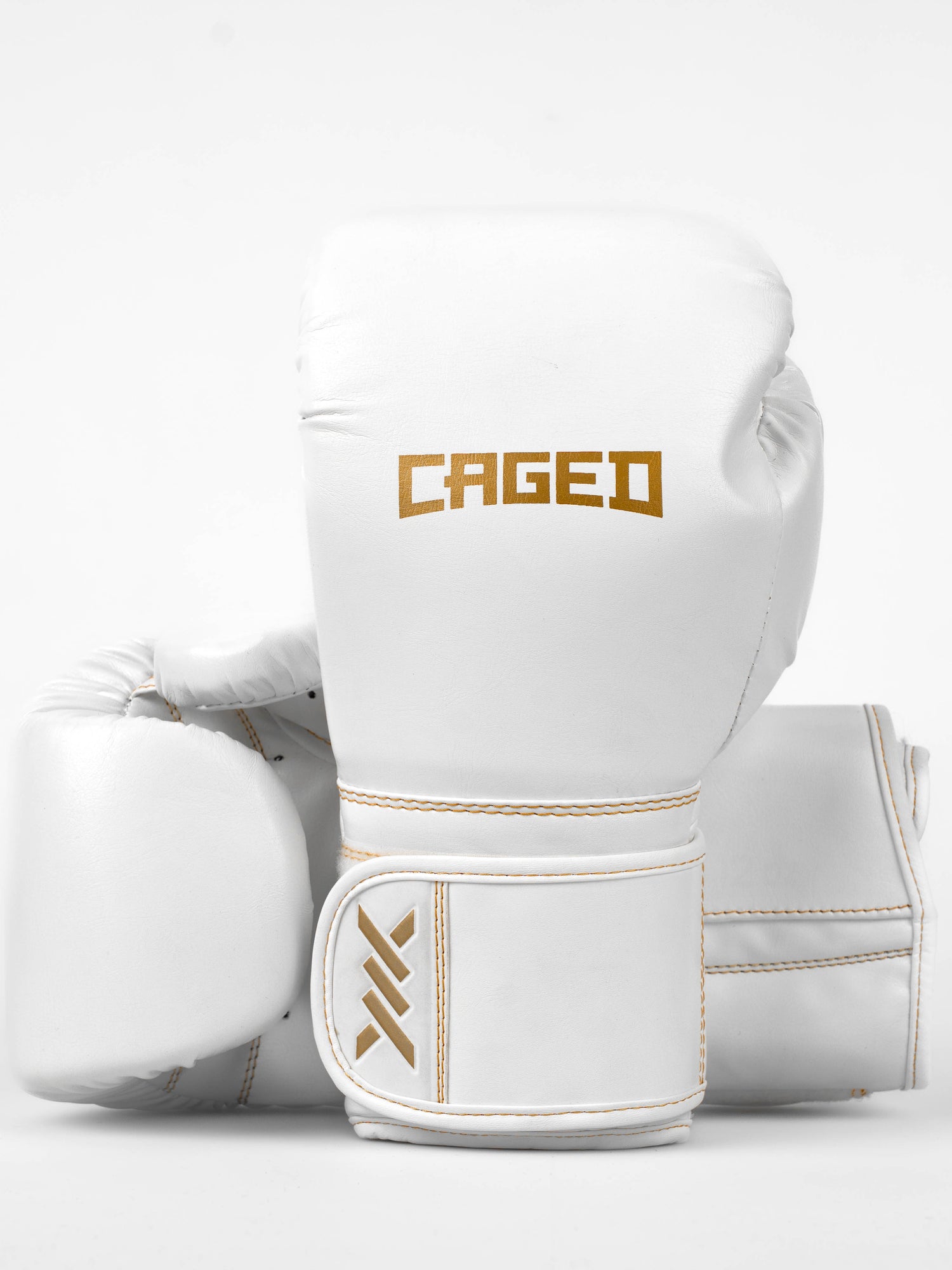 Caged Bokshandschoenen Core - Wit/Goud