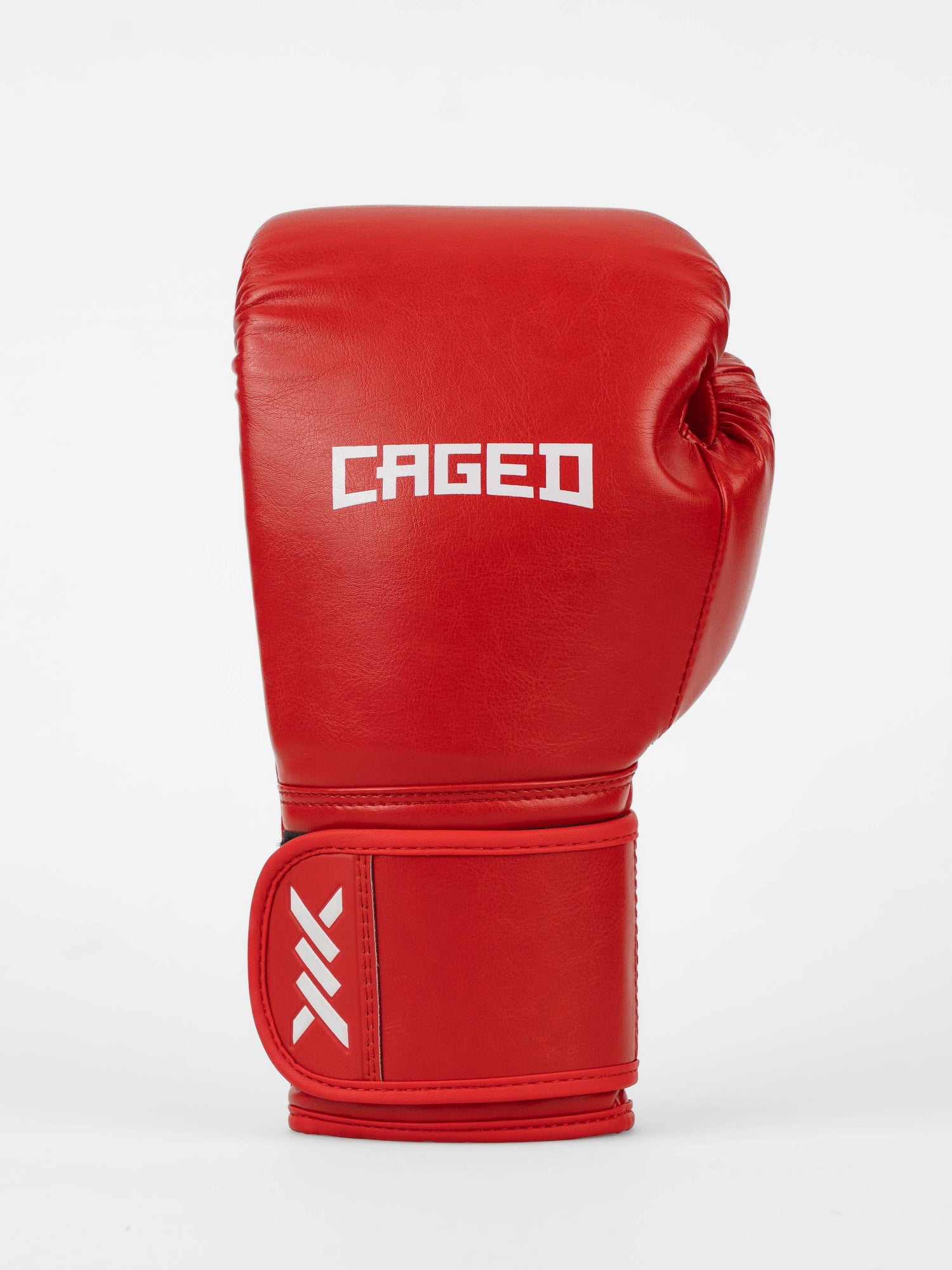 Caged Core Boxing Gloves - Red/White