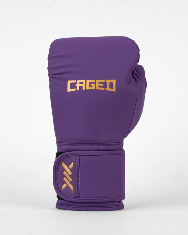 Caged Bokshandschoenen Core - Paars/Goud