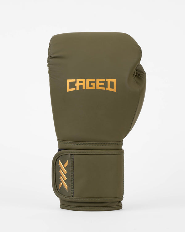 Caged Bokshandschoenen Core - Kaki Groen/Goud