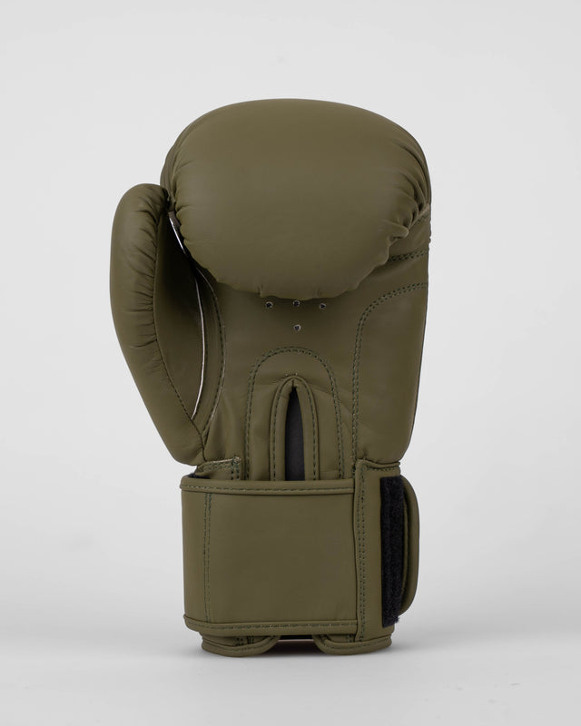 Rękawice bokserskie Caged Shadow – Khaki/Złote