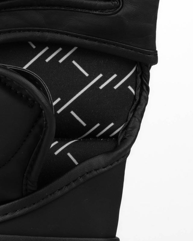 Caged MMA Gloves Shadow - Matte Black/White