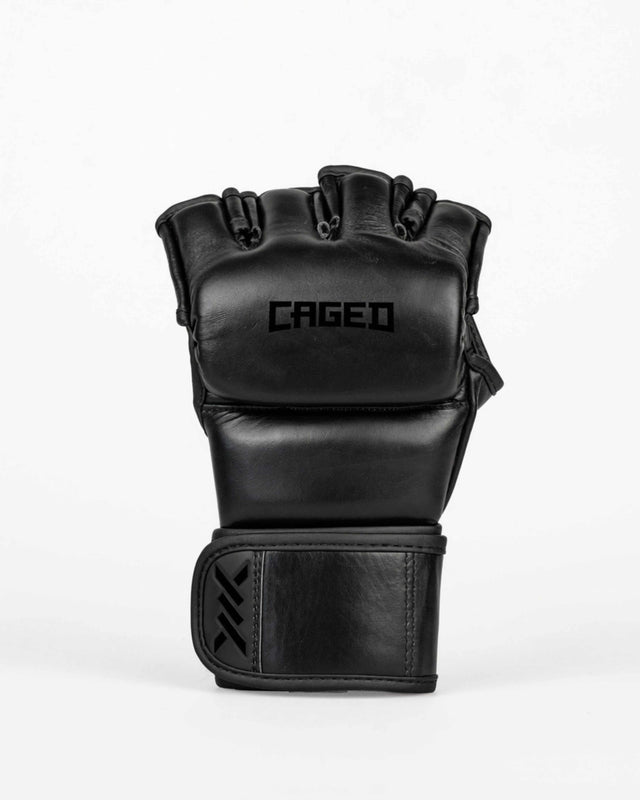 Caged MMA Gloves 'X' Series - Black/Black