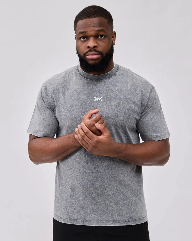 Caged Classic T-Shirt - Washed Gray